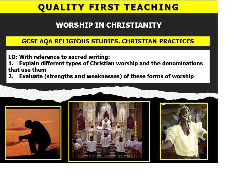 WORSHIP IN CHRISTIANITY