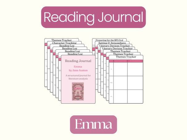 Emma by Jane Austen – Complete Reading Journal & Student Workbook