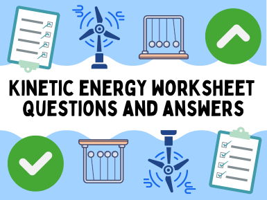 Kinetic energy calculations worksheet