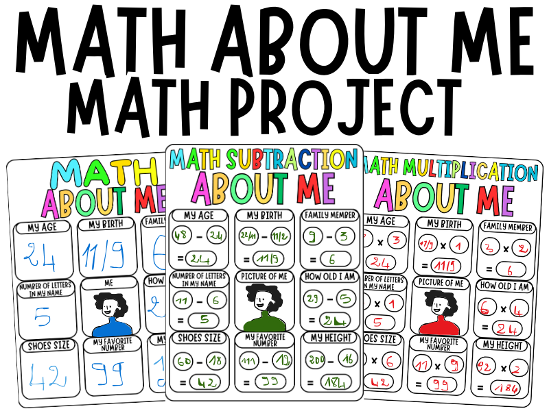 Back to School All About Me Math Activities, Getting to Know You Activities Year 3, 4, 5, 6