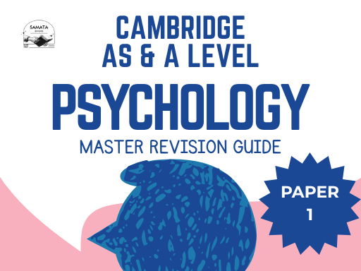 CIE AS & A Level Psychology Paper 1 Master Revision Guide with Past Papers Analysis & Exam Strategy