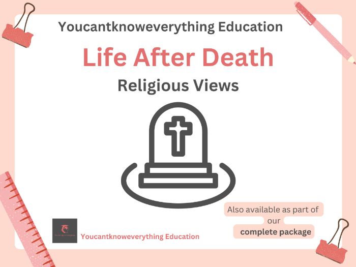 Life after death Christianity & Buddhism