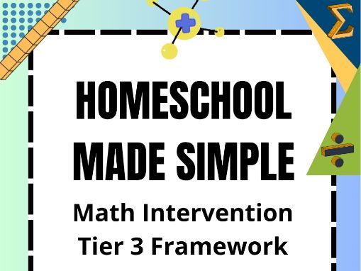 Tier 3 Math Intervention Framework | Grades 6th-8th