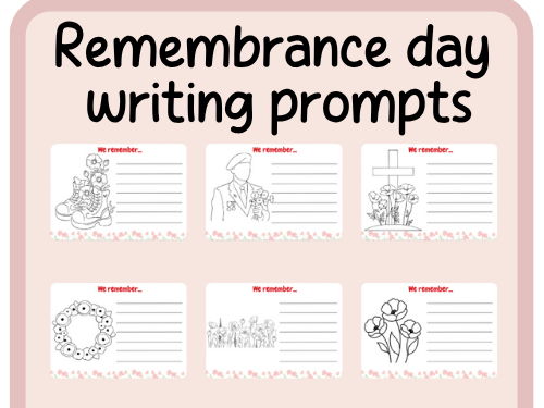 Remembrance day writing templates