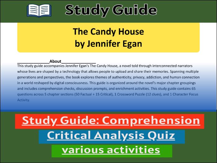 The Candy House - Study Guide , Comprehension 91����t