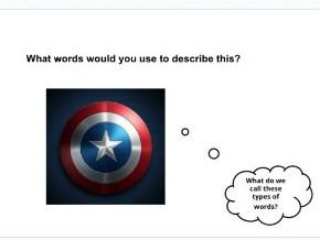 KS1 adjectives lesson slides