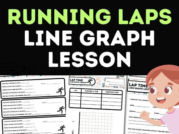 Line Graph Outdoor Maths Activity – Running Challenge, Data Handling & Averages