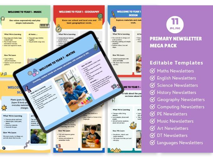 Maths Primary Curriculum Overview Pack Y1-Y6
