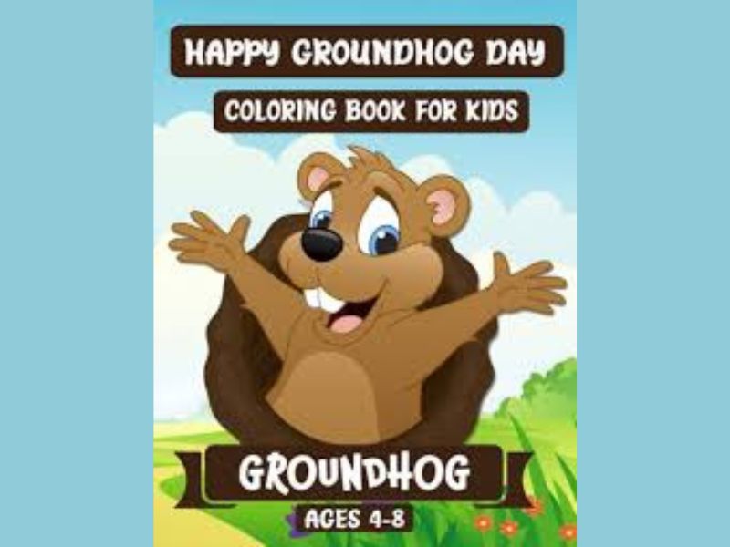60 Happy Groundhog Day and St. Patrick’s Day Coloring Book For Kids Ages 4-8: Funny and Easy