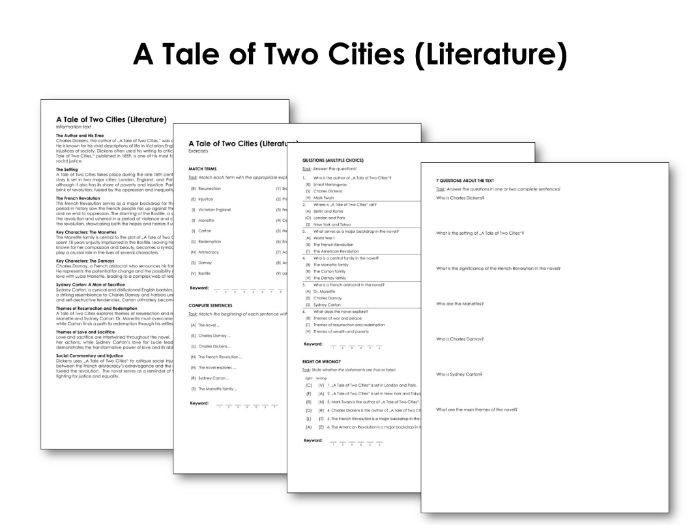 A Tale of Two Cities (Literature) | Teaching Resources