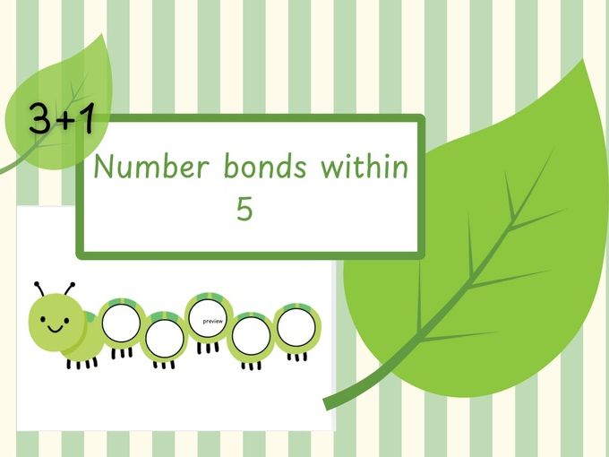 Caterpillar Number Bonds Within 5