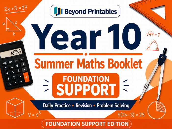 Yr 10 Foundation Summer Maths Support Edition HW BOOKLET
