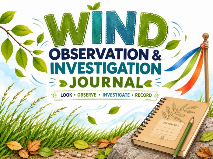 Wind Observation & Investigation Journal | Weather Science Activities | Kindergarten 1st 2nd Grade