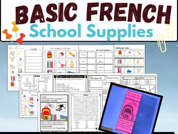 French School Supplies Vocab | Beginner French FSL