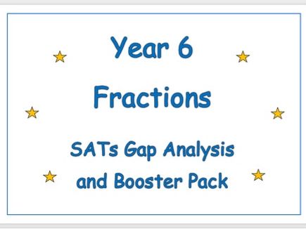 Year 6 SATs Fractions Boosters/Interventions