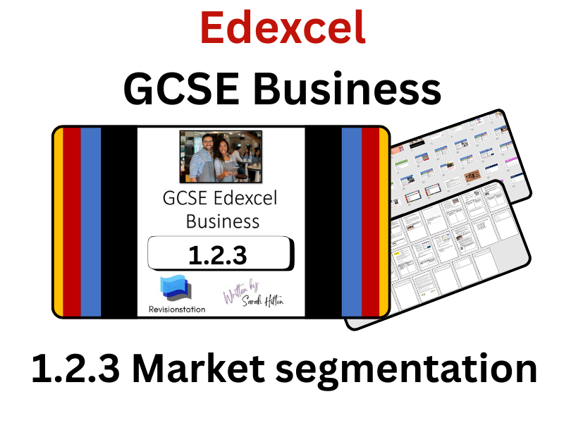 EDEXCEL GCSE BUSINESS 1.2.3 MARKET SEGMENTATION (COMPLETE LESSON) 123