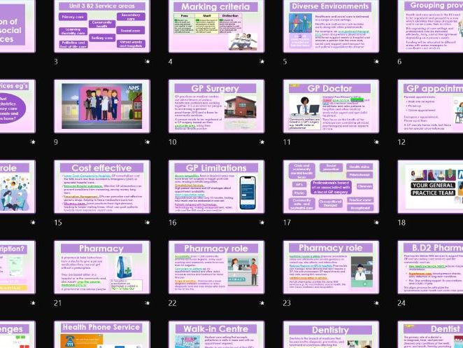 AAQ BTEC Health & Social Care Unit 3 Principles B2 Organisation