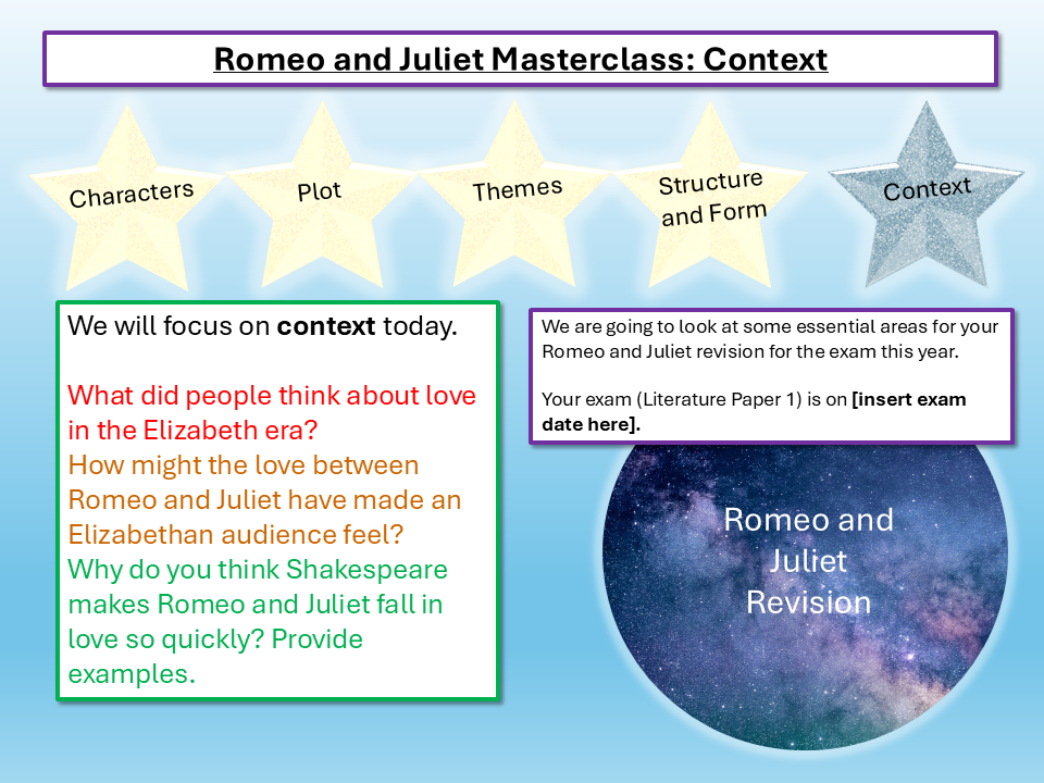 Romeo and Juliet Revision 2027