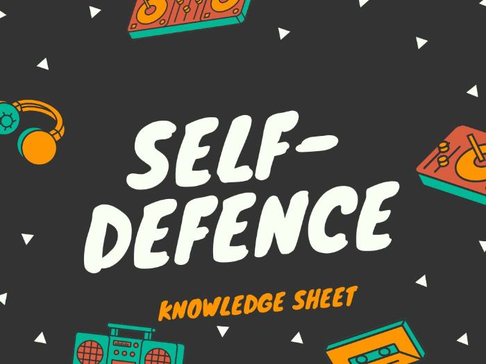 OCR LAW: SELF-DEFENCE KNOWLEDGE SHEET