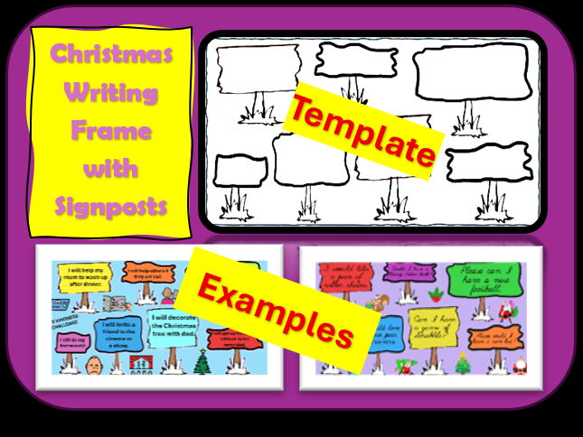 Christmas Writing Frame with Signposts
