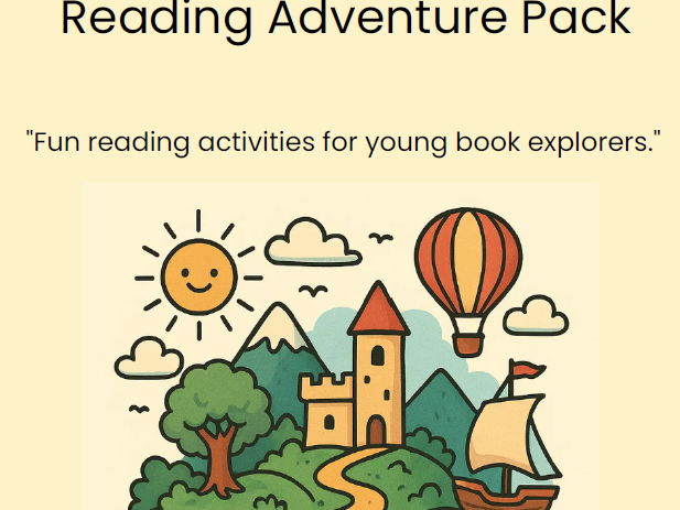 Kids Reading Adventure Pack | Reading Log, Challenge, Rewards (Digital Download)