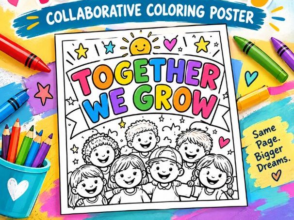Back to School Collaborative Poster β βTogether We Growβ