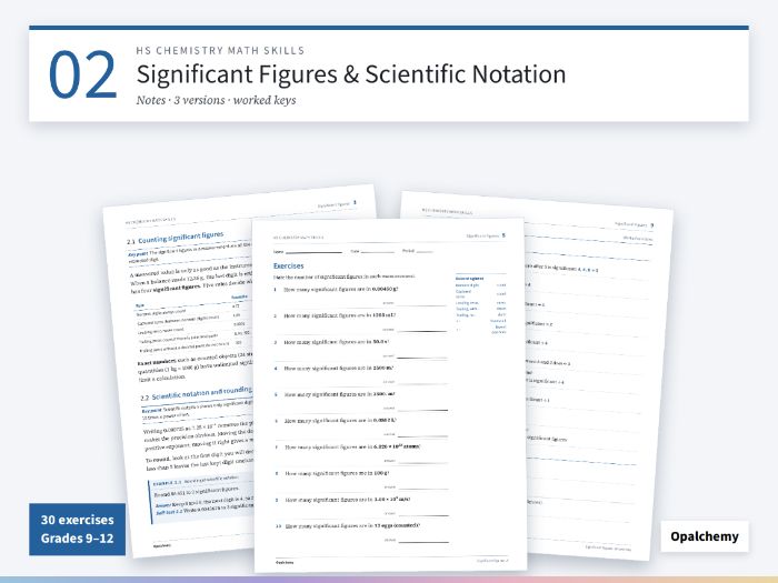 Significant Figures & Scientific Notation
