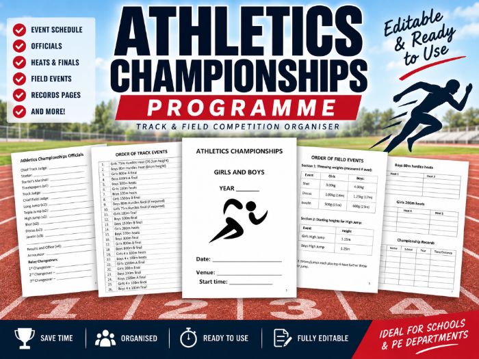 Athletics Championships Programme | Track & Field Competition Organiser