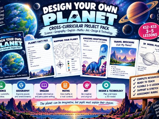 World Space Week: Design Your Own Planet | KS2–KS3 Cross-Curricular Space Project