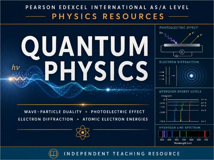3D - Quantum Physics Teacher Pack - Physics International AS/A Level Pearson Edexcel