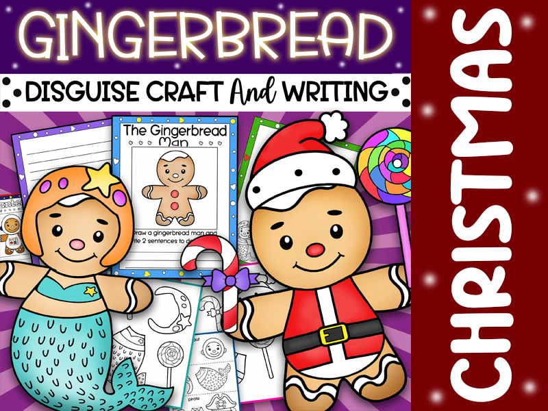 Disguise a Gingerbread Man: Christmas Activities | Gingerbread in Disguise Craft Activity