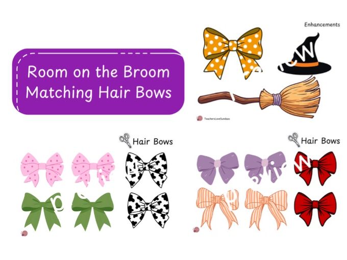 Room on the Broom Matching Hair Bows