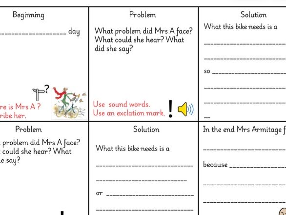 Mrs Armitage storyboard