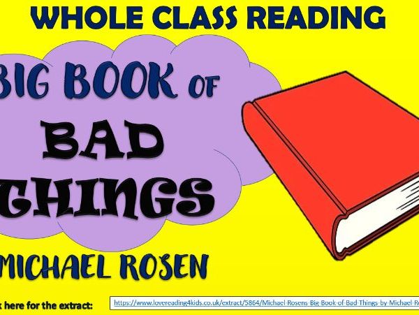 Michael Rosen's Big Book of Bad Things - Whole Class Reading Session!