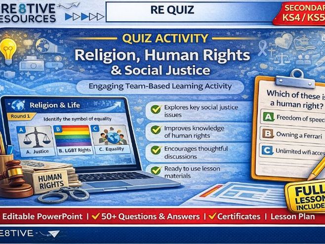 Religion, Human Rights & Social Justice RE Quiz