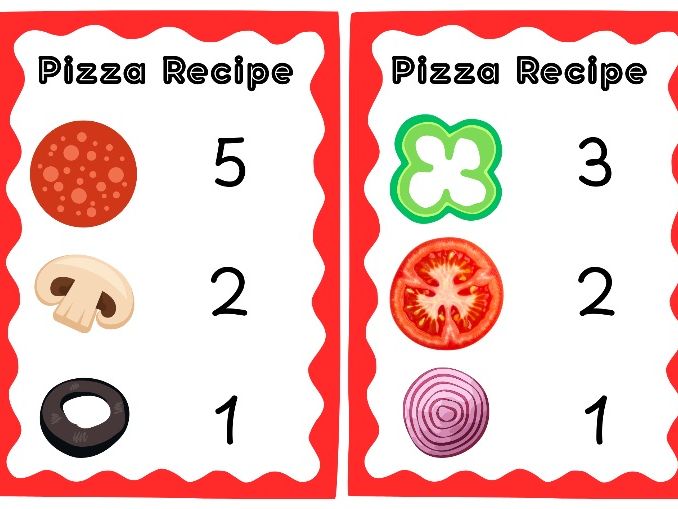 Pizza Maths up to 5