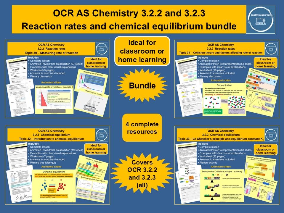 Reaction rates and chemical equilibrium bundle