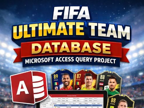 FIFA Ultimate Team Database – Microsoft Access Query Project (50+ Tasks)