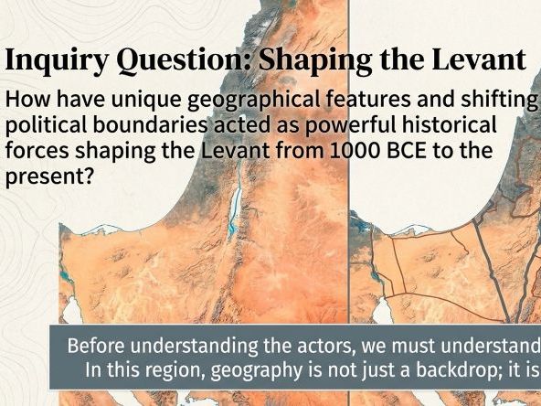 Ancient Israel – Geography, Context and Chronology (Year 7 History) Lessons and Activities