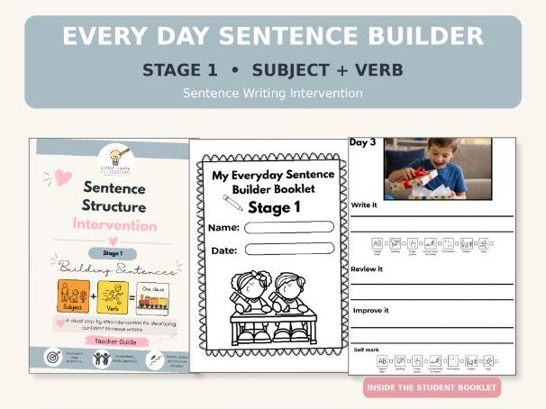 Sentence Structure Intervention: Stage 1