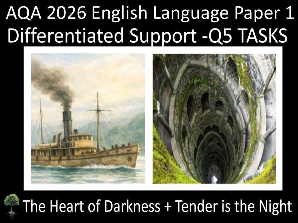 Two AQA 2026 GCSE English Language Paper 1 Mock | Q5 Tasks
