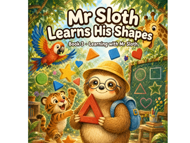 Learning with Mr Sloth: Shapes | EYFS KS1 Year 1 Year 2 | 2D Shapes Maths | 5-Lesson Unit Plan