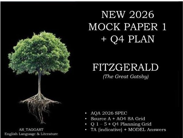 GATSBY - PAPER 1 | 2026 FULL MOCK | Q4 PLAN