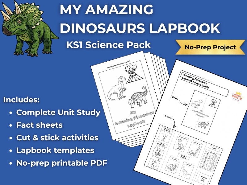 My Amazing Dinosaurs Lapbook | KS1 Science Unit