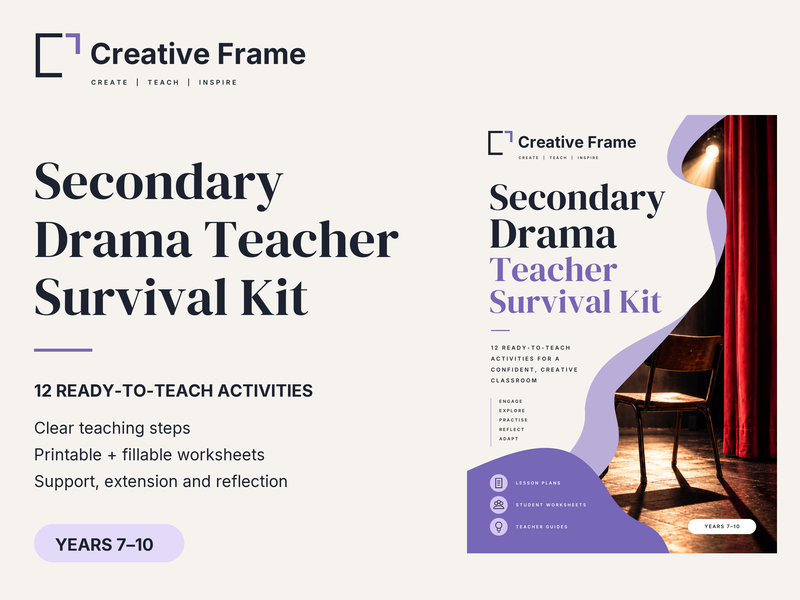 Secondary Drama Teacher Survival Kit | 12 Activities + Worksheets | Years 7–10