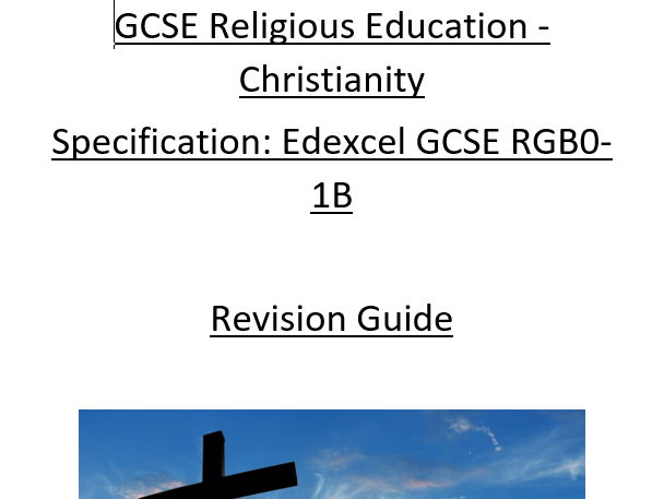 GCSE RE Edexcel Christianity Revision Guide