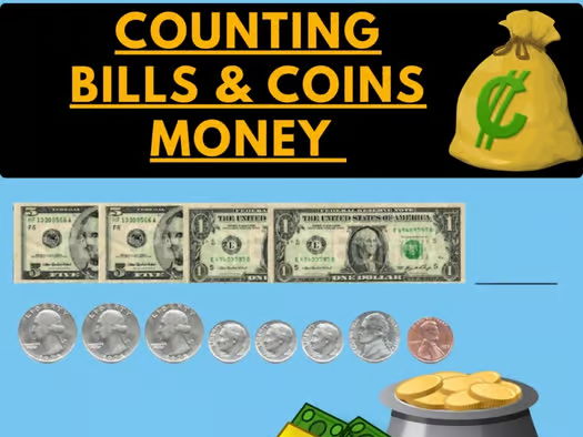 Money Worksheets - Counting United States Bills and Coins