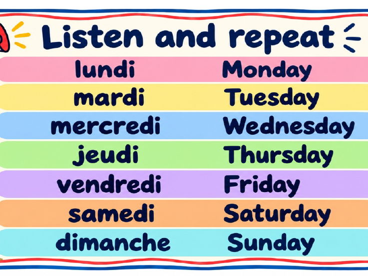 French Days of the Week – KS2 Lesson Slides and Worksheet