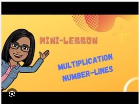 Multiplying using a number line