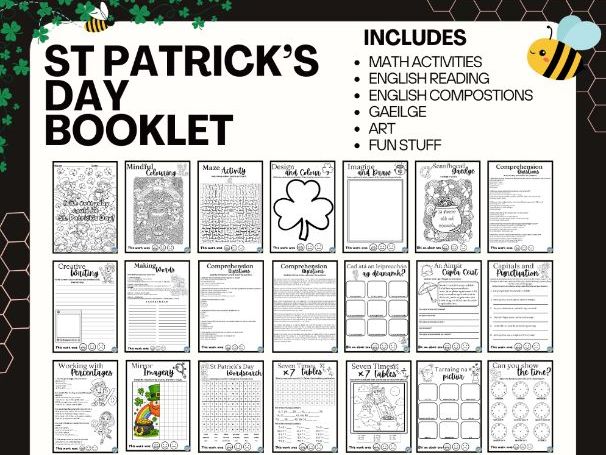 St. Patrick’s Day Activity Pack | Early Finishers | AGES 10-12